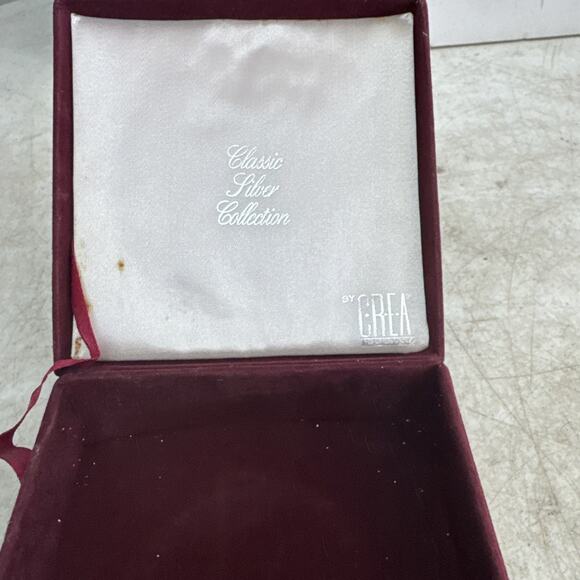 Vintage Classic Silver Collection by Crea Milano 6 Coaster Set in Velvet Case - Picture 5 of 8